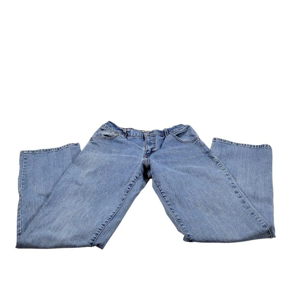 Levi's 550 Relaxed Boot Cut‎ Jeans Womens 8 M Blue Excellent Stretch Denim